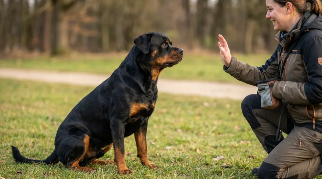 phto : Guide Complet du Dressage Rottweiler : Transformer Votre Géant en Compagnon Idéal