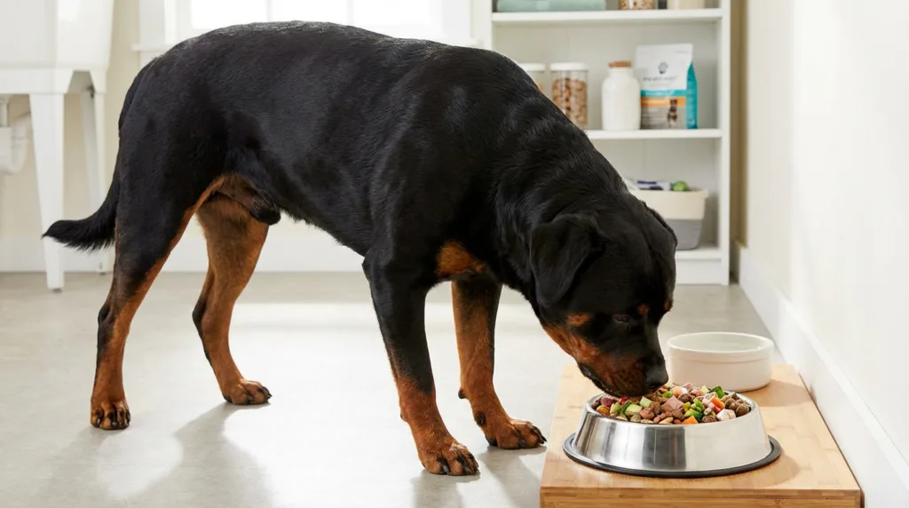 photo : Guide Complet : L'Alimentation du Rottweiler à l'Automne
