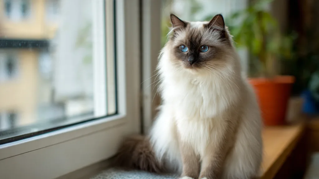 photo : Solutions Rapides pour le Comportement de Votre Sacré de Birmanie en Automne