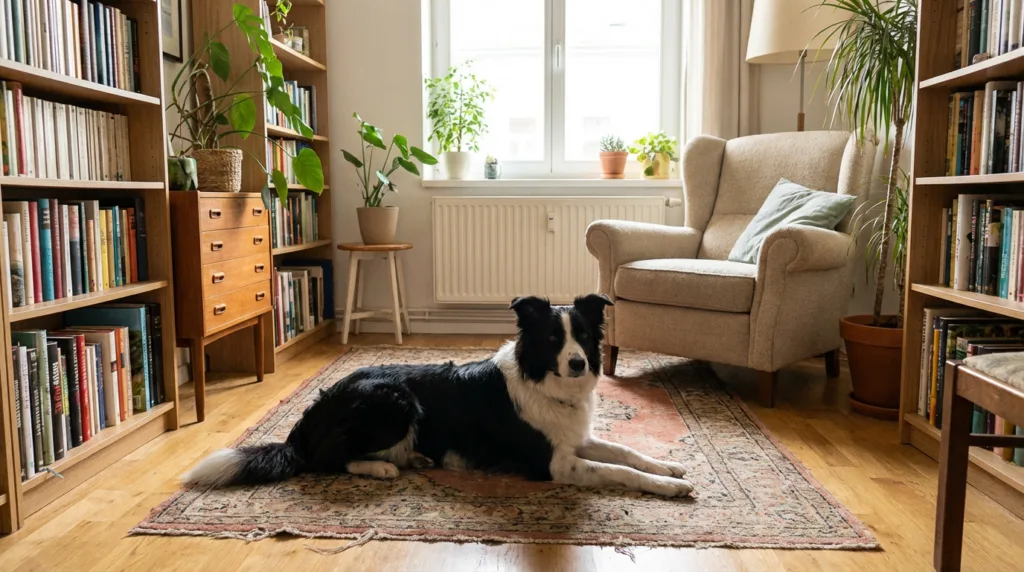 photo : Guide de Sécurité Intérieure pour Border Collie : Protéger Votre Athlète en Automne