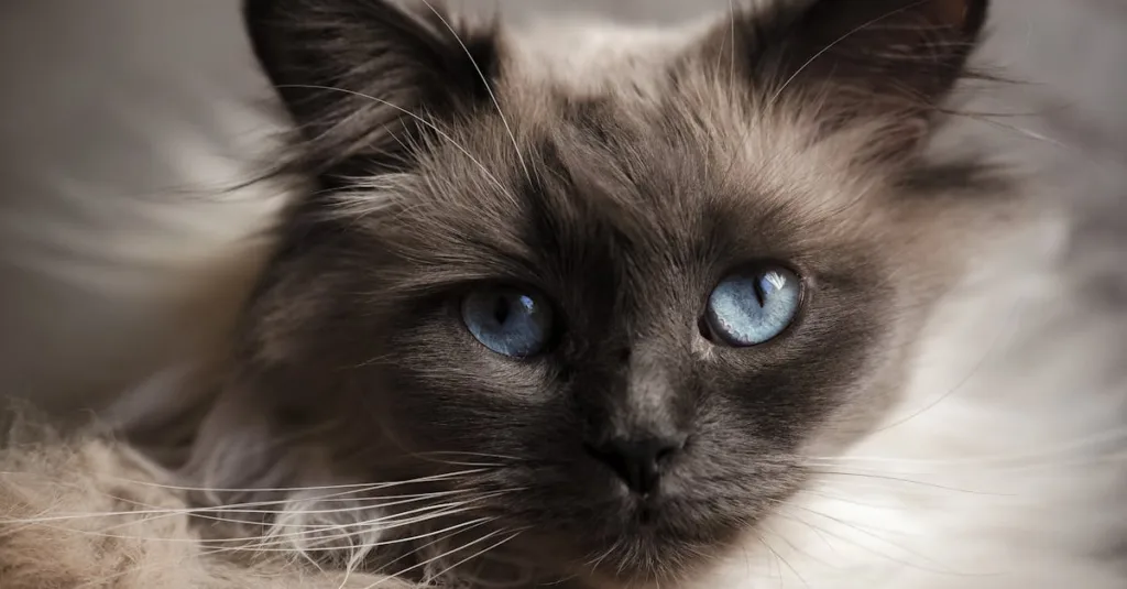 sacré de birmanie chaton - froid chaton