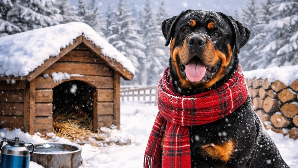 photo : Rottweiler Winter Care: 5 Essential Cold-Weather Tips to Keep Your Dog Safe & Happy
