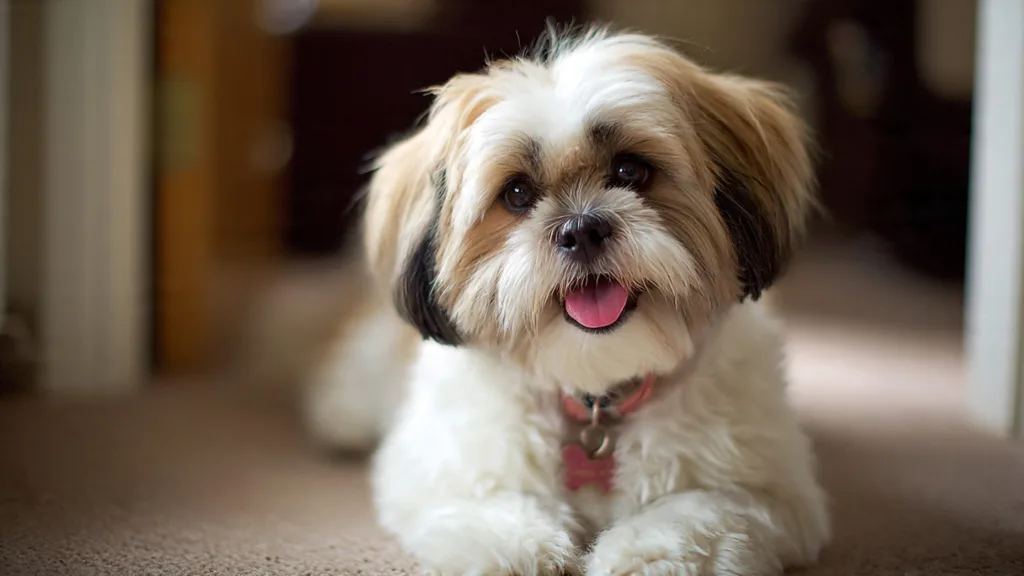 Photo : a cute shih tzu dog